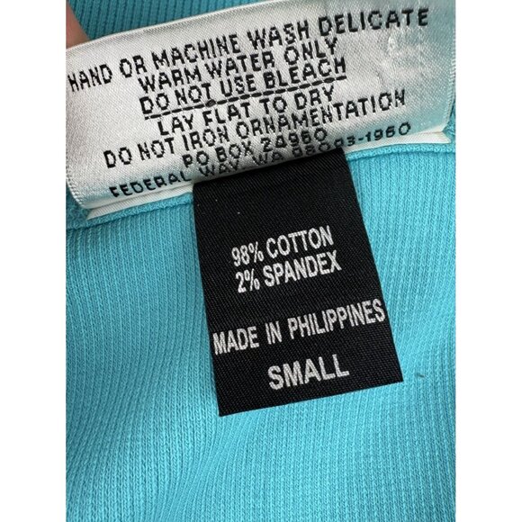 *New Christine Alexander Rhinestone Tank Top Womens S Turquoise Cowgirl Festival - Picture 4 of 6